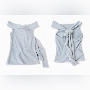 Vici Light Blue Knit Tank Top